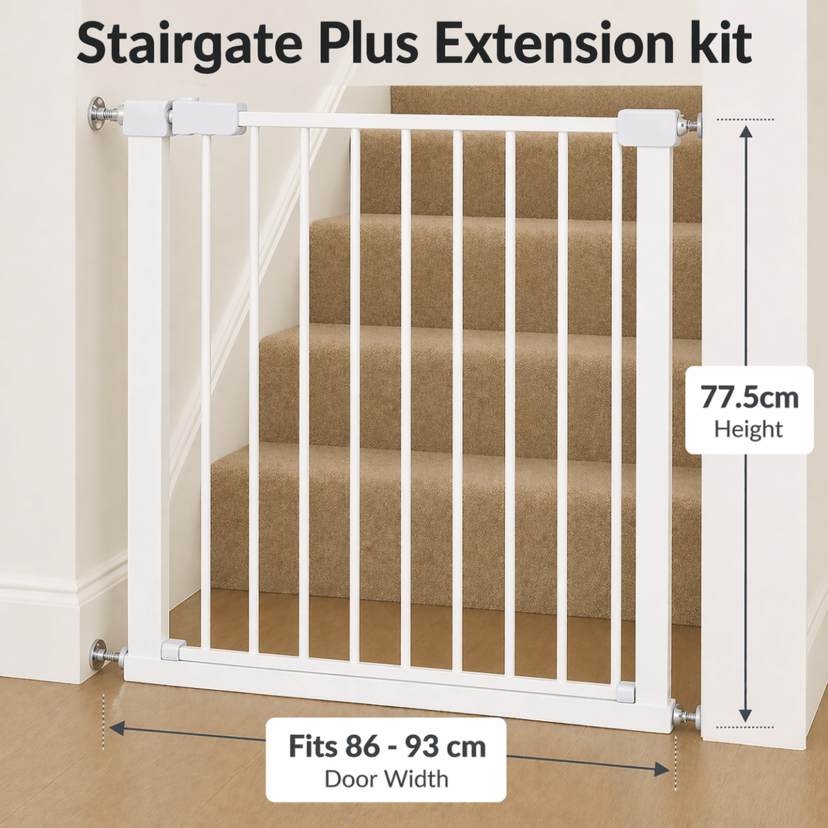 FYLO Baby Safety Stair Gate Pressure Fit Extra Wide