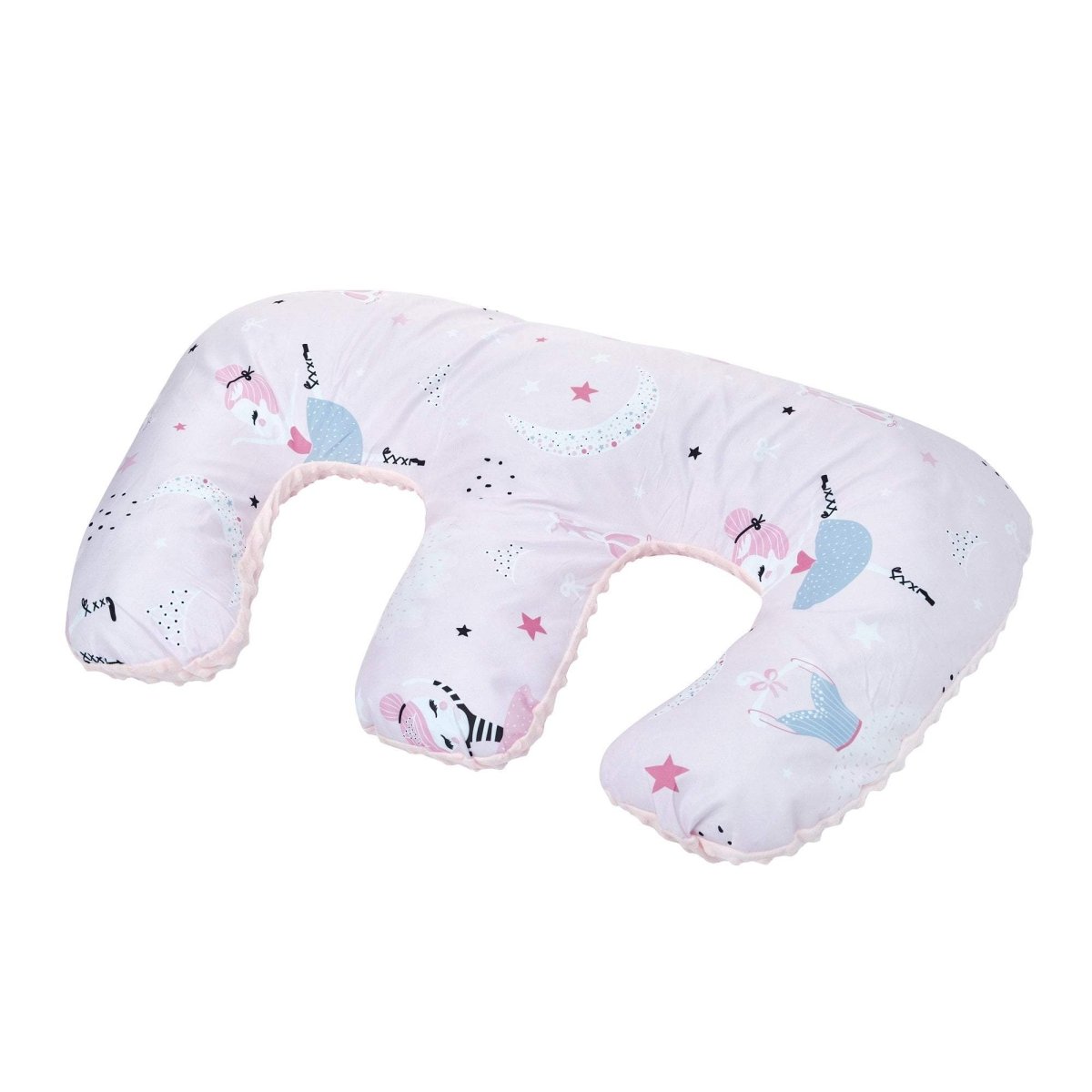 U-shaped pillow with animal pattern on a white background